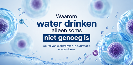Waarom water drinken alleen soms niet genoeg is