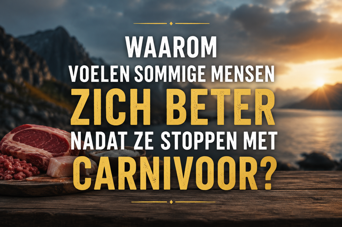 Waarom voelen sommige mensen zich beter nadat ze stoppen met carnivoor?